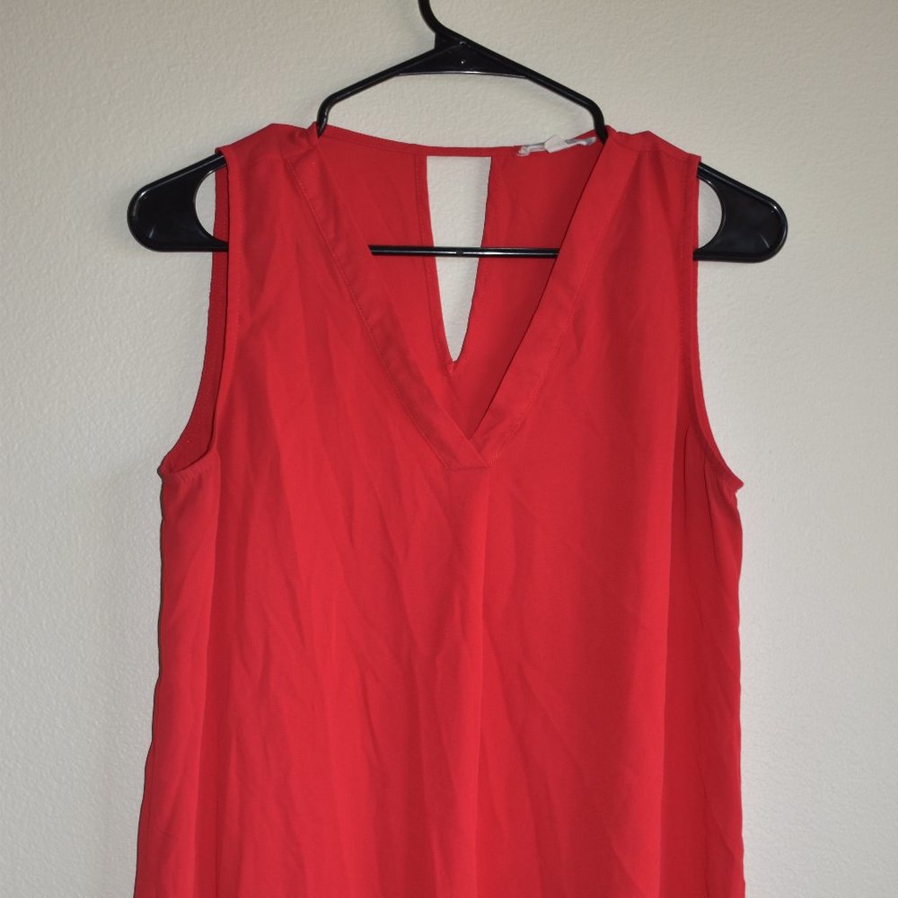 Red Sheer Blouse